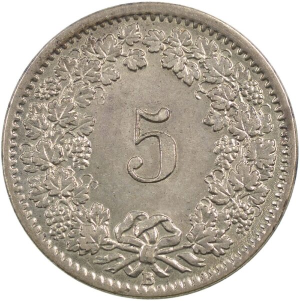 5 Rappen, 1873, Stempelglanz