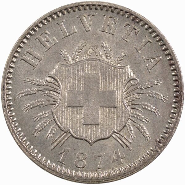 25385_1 5 Rappen, 1874, unz/stgl