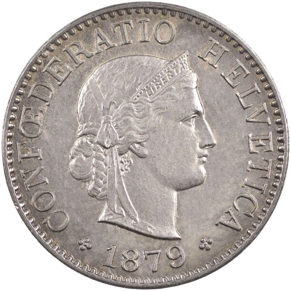 25396_1 5 Rappen, 1879, unzirkuliert
