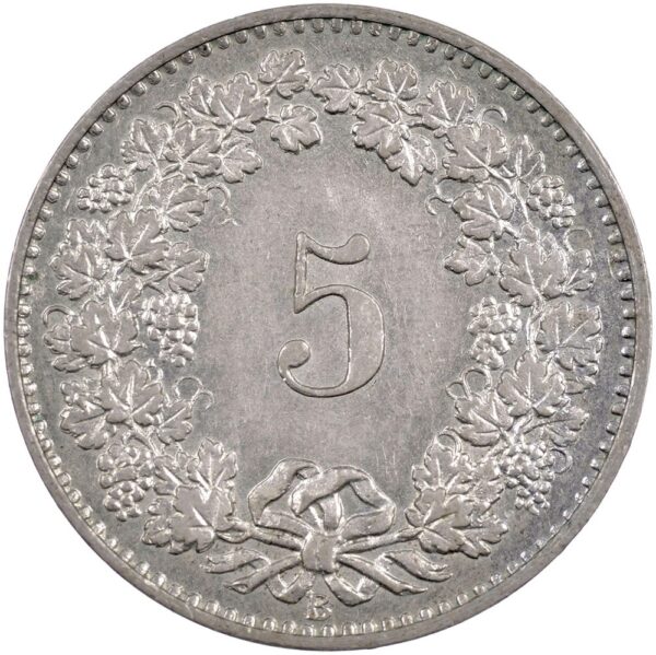 5 Rappen, 1879, unz/stgl