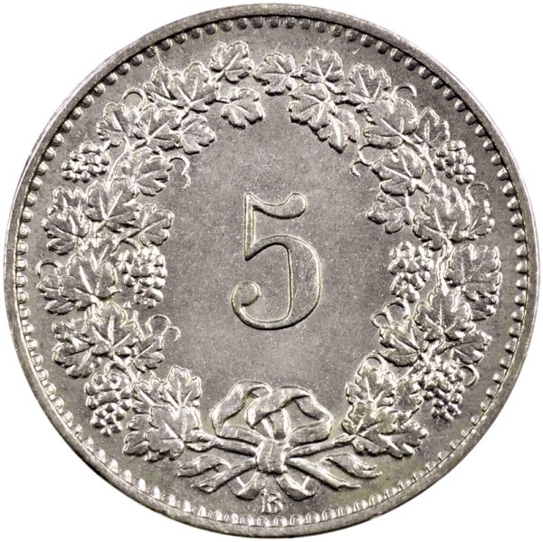 5 Rappen, 1880, unz/stgl