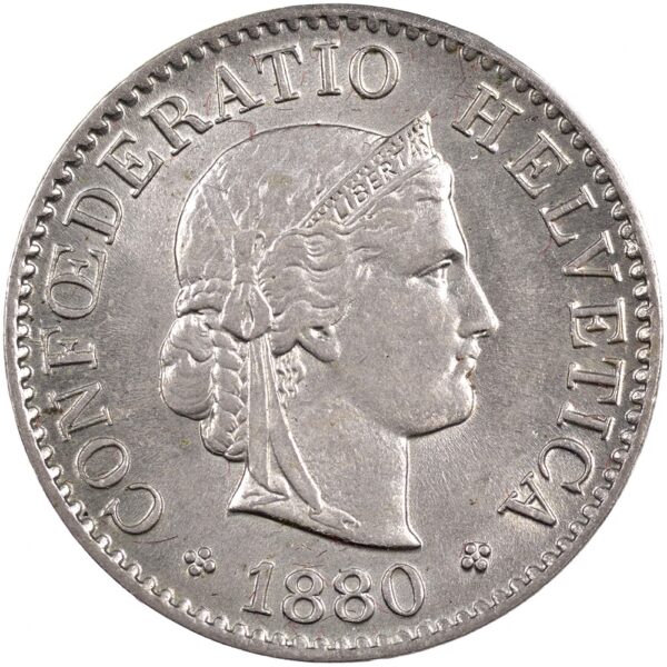 25402_1 5 Rappen, 1880, Stempelglanz