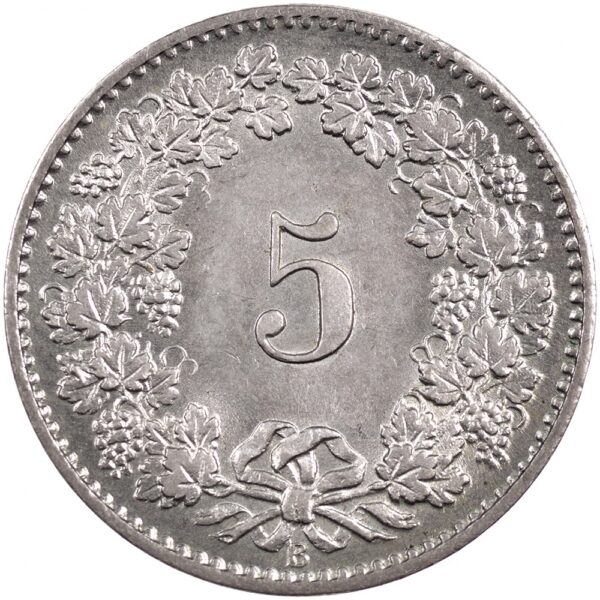 5 Rappen, 1880, Stempelglanz