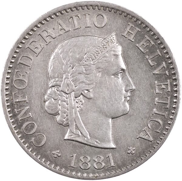25404_1 5 Rappen, 1881, unzirkuliert