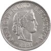 5 Rappen, 1881, unz/stgl