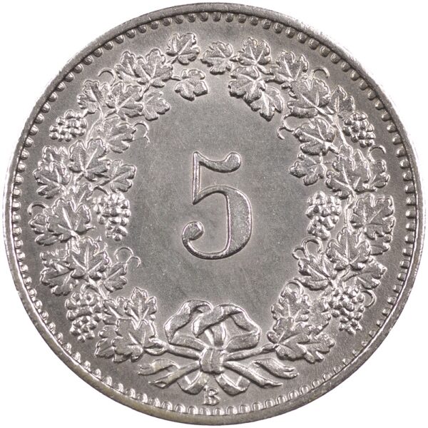 5 Rappen, 1881, unz/stgl