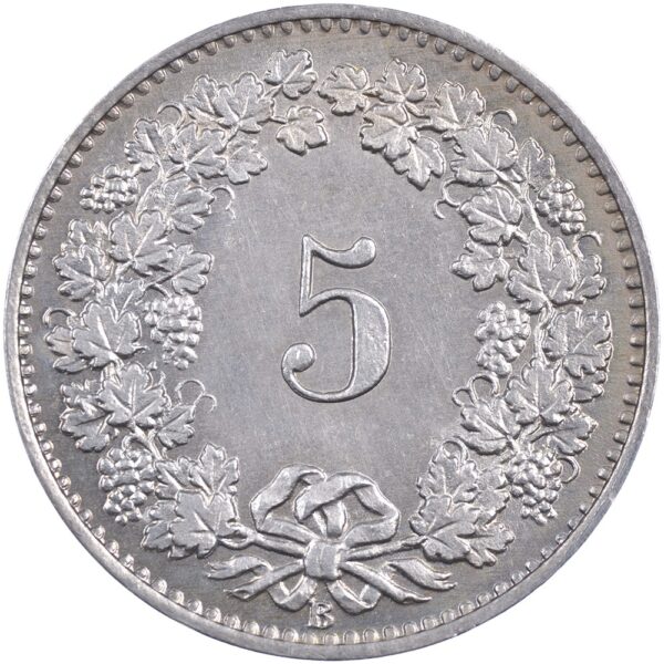 5 Rappen, 1881, Stempelglanz