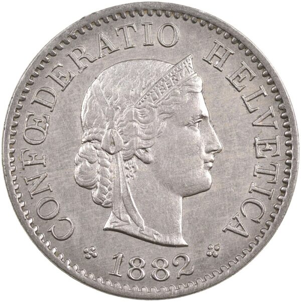 25408_1 5 Rappen, 1882, unzirkuliert