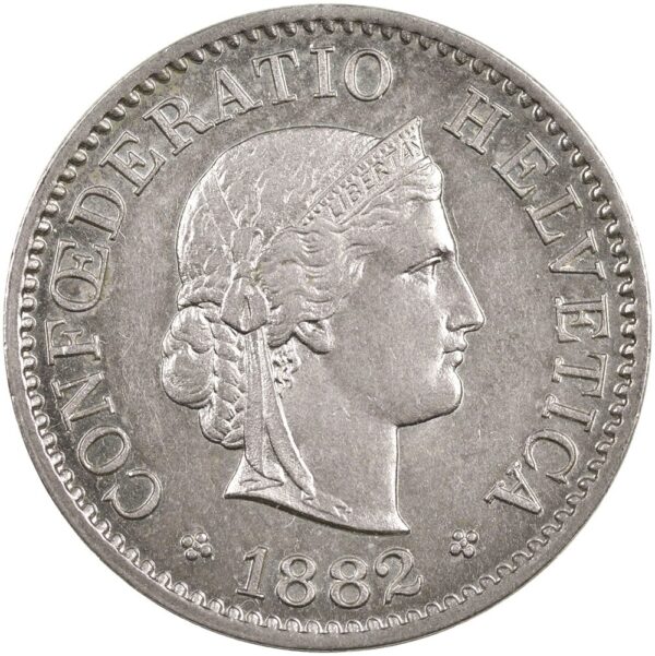 25409_1 5 Rappen, 1882, unz/stgl