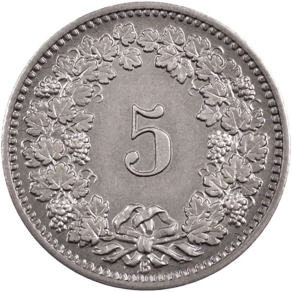 5 Rappen, 1882, Stempelglanz