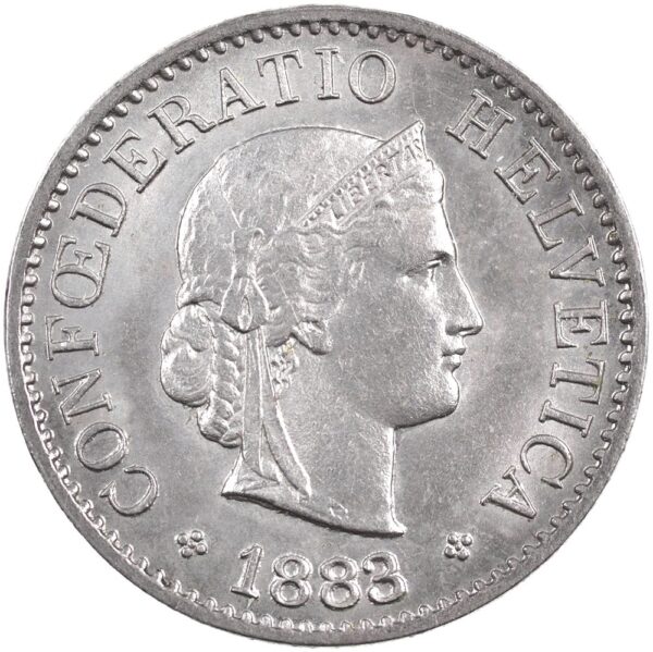 25412_1 5 Rappen, 1883, unz/stgl