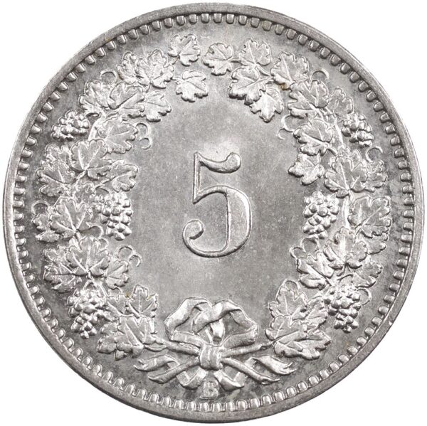 5 Rappen, 1883, unz/stgl