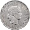 5 Rappen, 1887, Stempelglanz