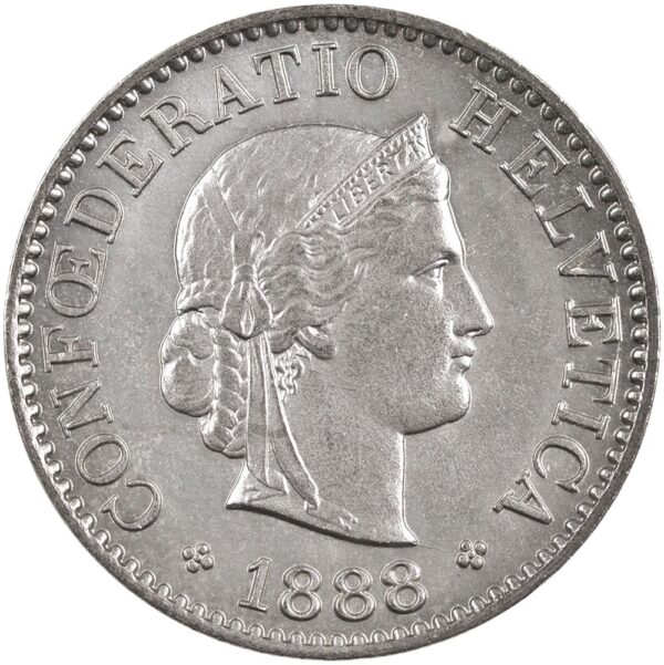 25422_1 5 Rappen, 1888, unz/stgl