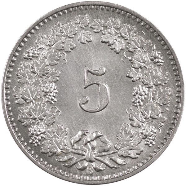 5 Rappen, 1888, unz/stgl