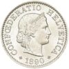 5 Rappen, 1890, Stempelglanz