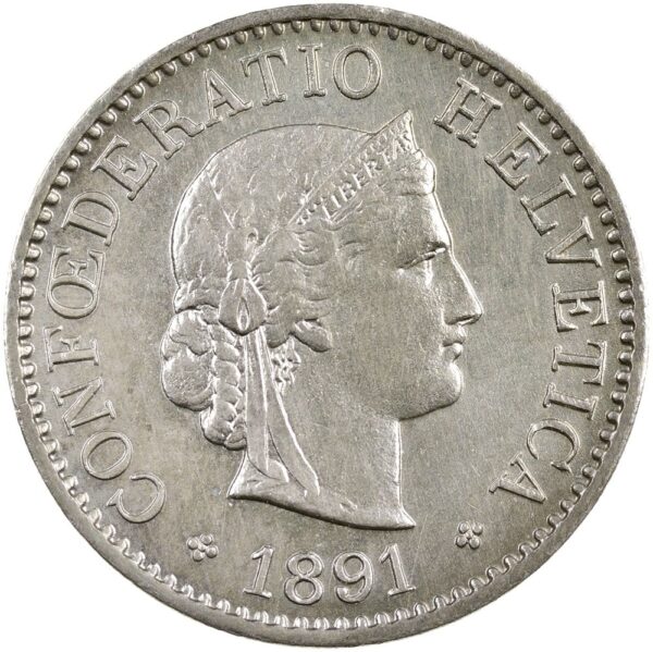 25432_1 5 Rappen, 1891, unz/stgl