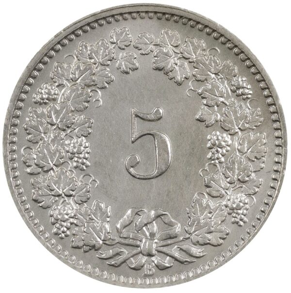 5 Rappen, 1891, unz/stgl