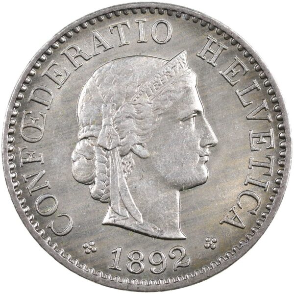 25437_1 5 Rappen, 1892, unz/stgl