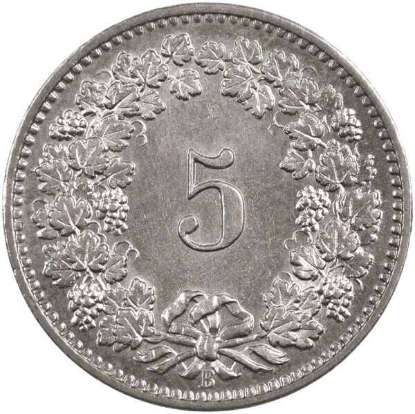 5 Rappen, 1892, Stempelglanz