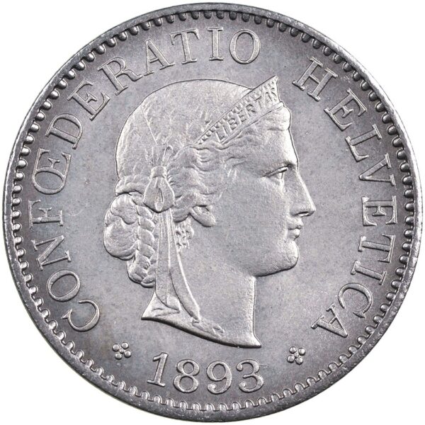 25439_1 5 Rappen, 1893, unz/stgl