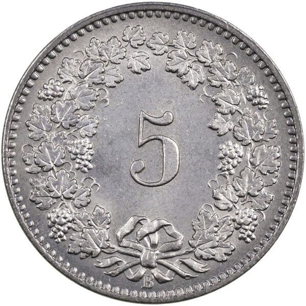 5 Rappen, 1893, unz/stgl