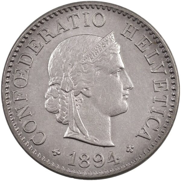 25441_1 5 Rappen, 1894, unzirkuliert