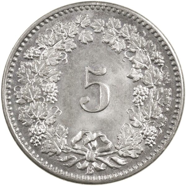 5 Rappen, 1894, Stempelglanz