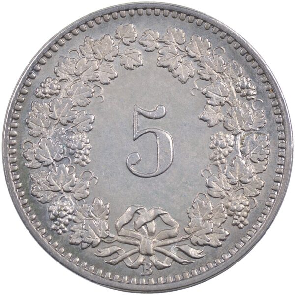5 Rappen, 1895, unzirkuliert