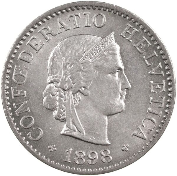 25450_1 5 Rappen, 1898, Stempelglanz