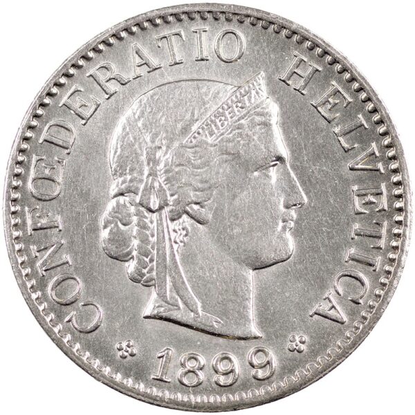 25451_1 5 Rappen, 1899, unzirkuliert