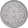 5 Rappen, 1900, unzirkuliert