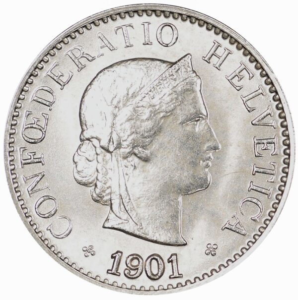 25458_1 5 Rappen, 1901, unz/stgl
