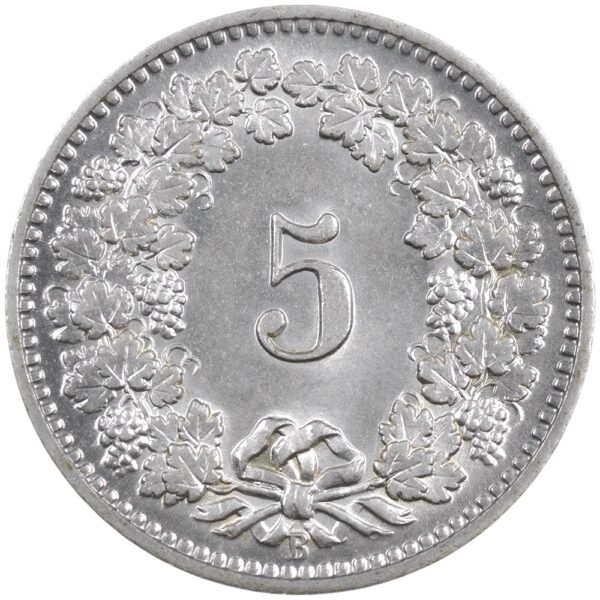 5 Rappen, 1901, Stempelglanz