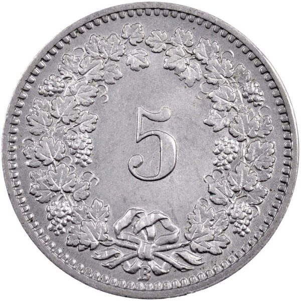 5 Rappen, 1902, Stempelglanz