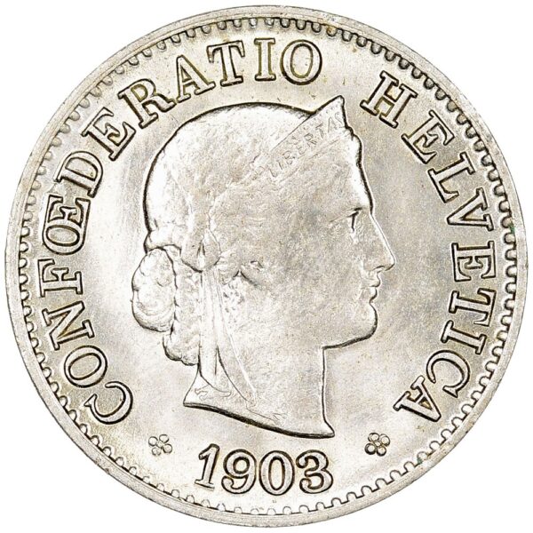25465_1 5 Rappen, 1903, Stempelglanz