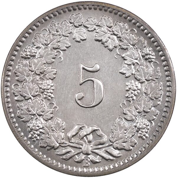 5 Rappen, 1904, unzirkuliert