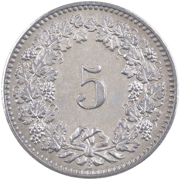5 Rappen, 1905, unzirkuliert