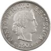 5 Rappen, 1905, Stempelglanz