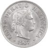 5 Rappen, 1907, Stempelglanz