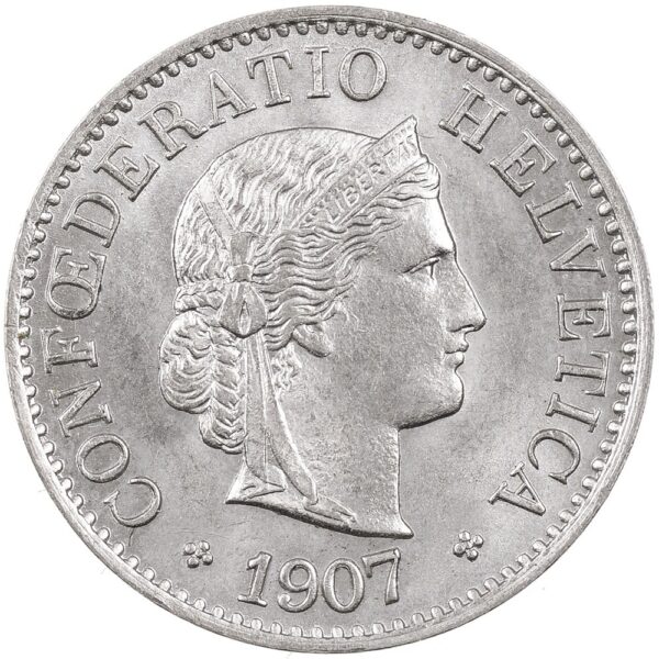 25475_1 5 Rappen, 1907, Stempelglanz