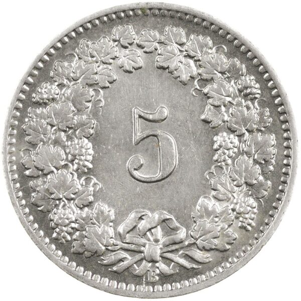 5 Rappen, 1908, unz/stgl