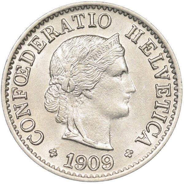 25479_1 5 Rappen, 1909, unz/stgl