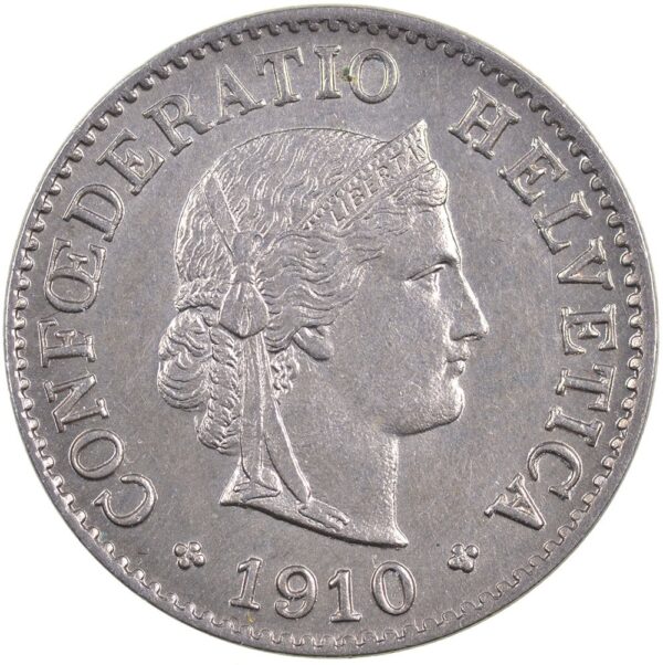 25482_1 5 Rappen, 1910, unzirkuliert