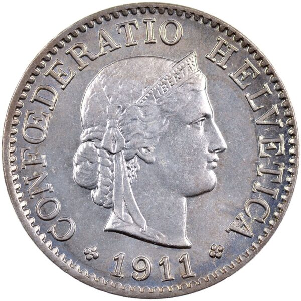 25484_1 5 Rappen, 1911, unz/stgl