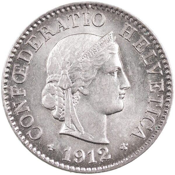25487_1 5 Rappen, 1912, Stempelglanz