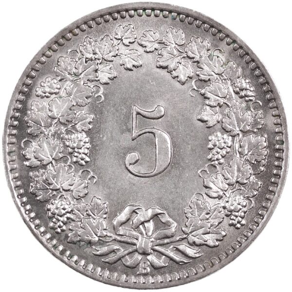 5 Rappen, 1912, Stempelglanz