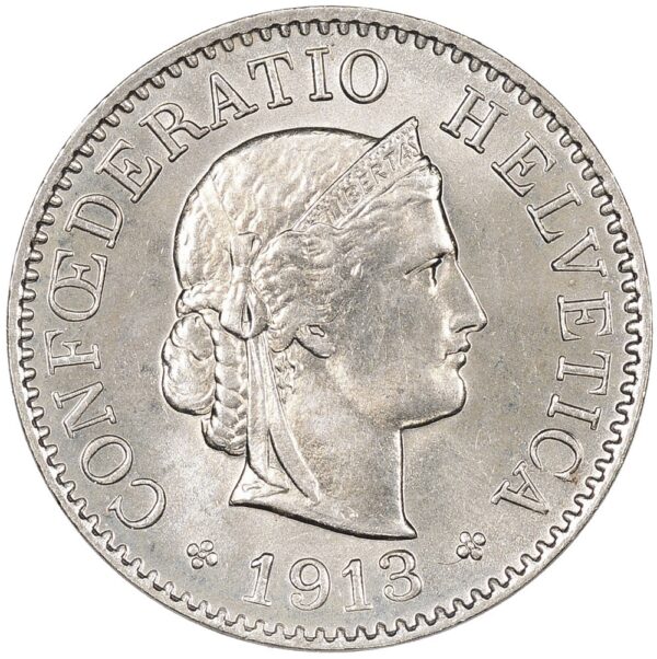 25489_1 5 Rappen, 1913, Stempelglanz