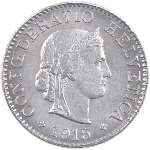 25493_1 5 Rappen, 1915, fast unzirkuliert