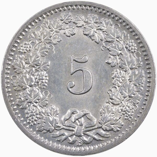 5 Rappen, 1915, unzirkuliert